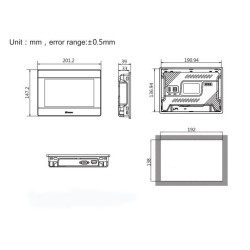 Pantalla HMI WECON touch 7" Serial PI3070ie