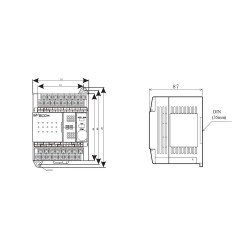 PLC Wecon LX3V – 8 Entradas DI 6 Salidas RO