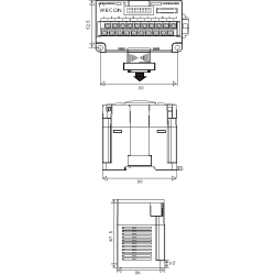 Módulo PLC LX3V WECON salidas digitales relay 16DOR LX3V-16EYR