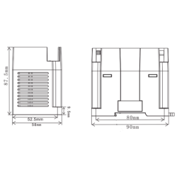 Módulo PLC LX3V WECON 4CH entradas analógicas Termocupla LX3V-4LTC