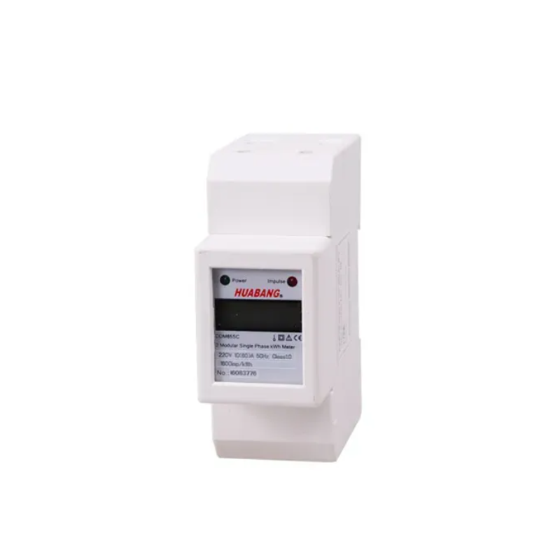 Medidor De Energia Modbus Rtu 1 Fase Riel Din 220v 50a Lcd